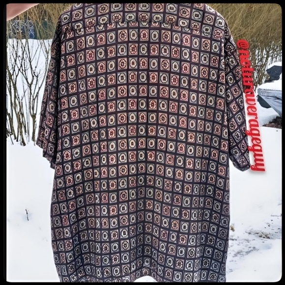 VINTAGE EXCETERA MEN'S XXL SHORT SLEEVED CASUAL DRESS SHIRT/ EXCELLENT C… - Picture 3 of 17